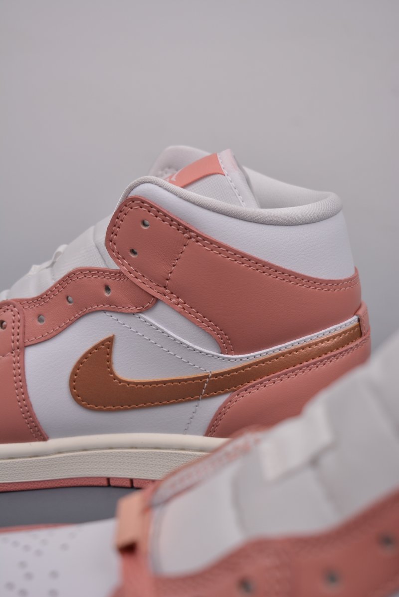 Air Jordan 1 Mid 'Rose Gold Pink' view