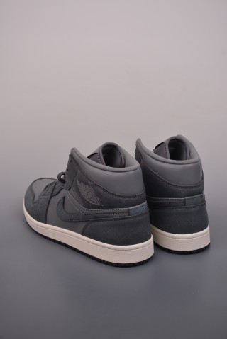 Air Jordan 1 Mid 'Smoke Grey' view 2