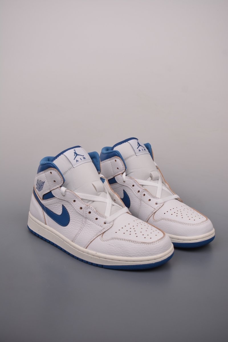 Air Jordan 1 Mid 'White / Blue'