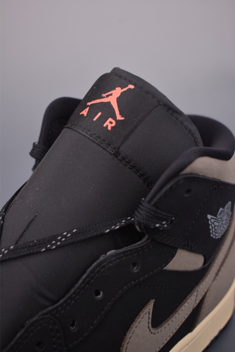 Air Jordan 1 Mid 'Black / Brown' view