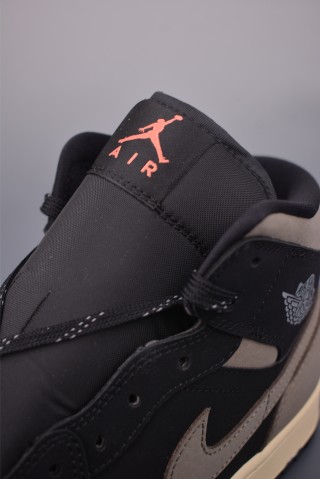 Air Jordan 1 Mid 'Black / Brown' view 7