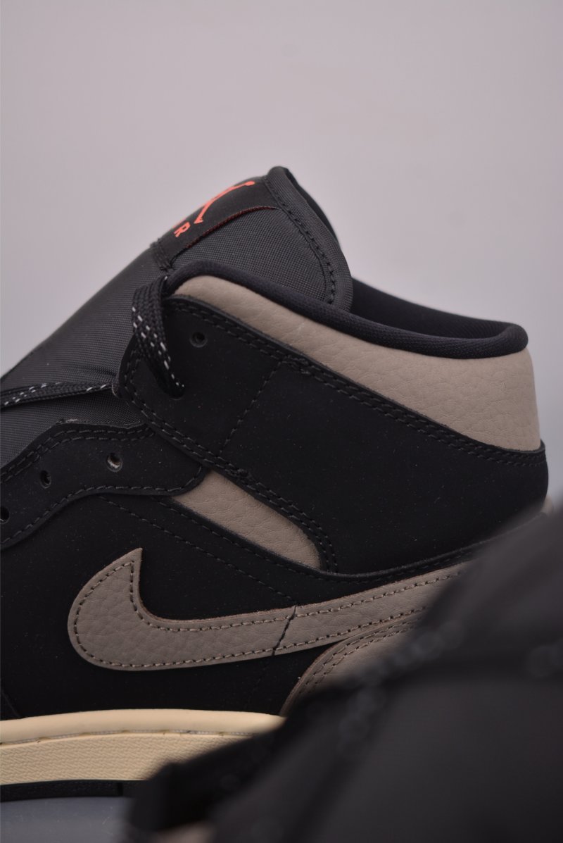 Air Jordan 1 Mid 'Black / Brown' view