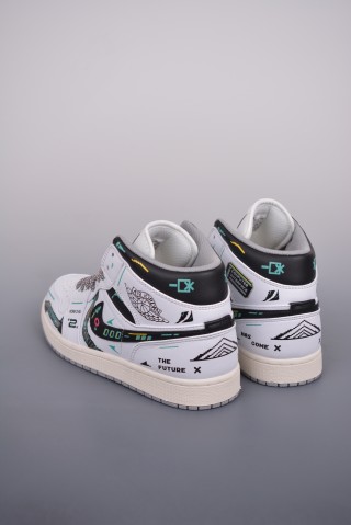 Air Jordan 1 Mid 'Cyberpunk' view 2