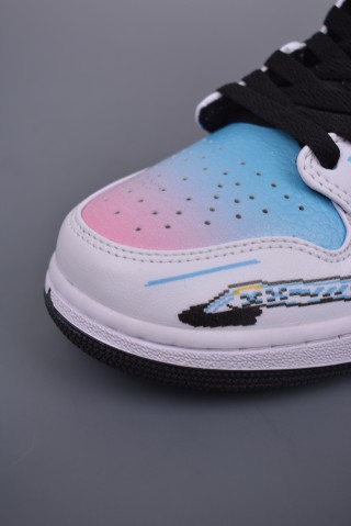 Air Jordan 1 Mid 'Cyberpunk' view 6