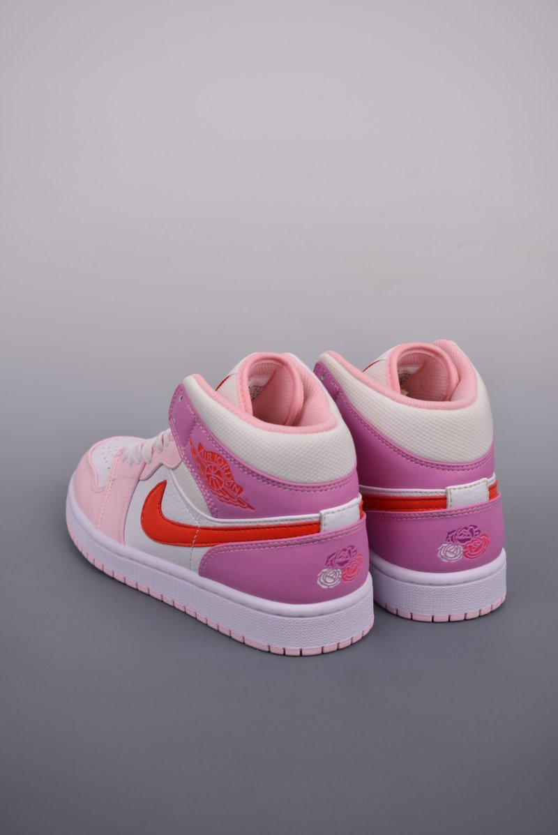 Air Jordan 1 Mid 'Purple / Pink Toe' view