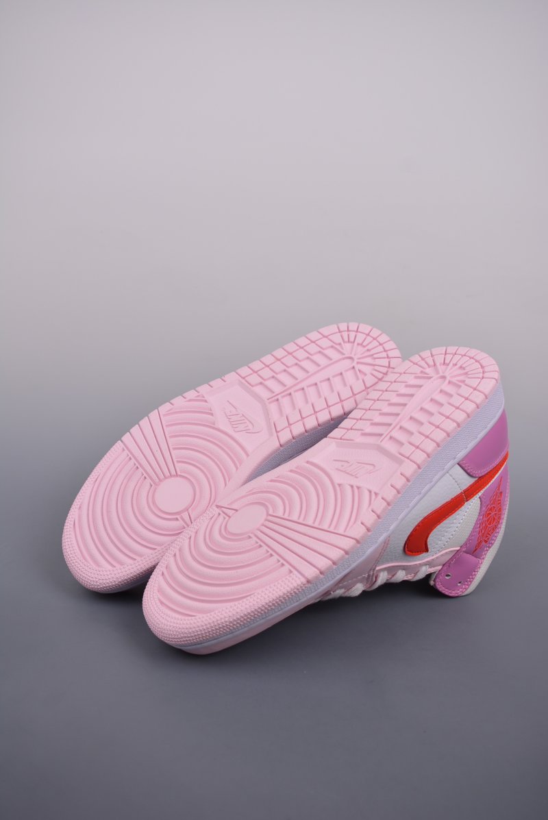 Air Jordan 1 Mid 'Purple / Pink Toe' view