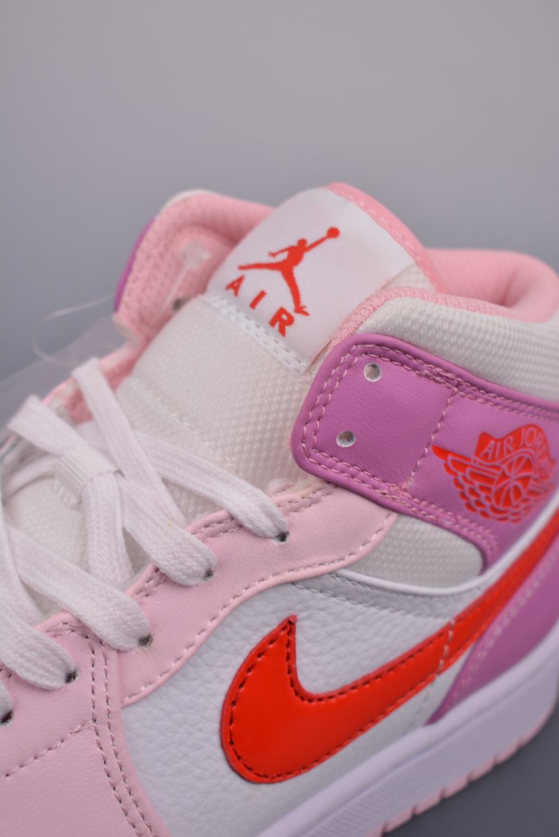 Air Jordan 1 Mid 'Purple / Pink Toe' view