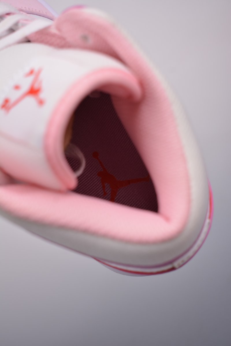 Air Jordan 1 Mid 'Purple / Pink Toe' view