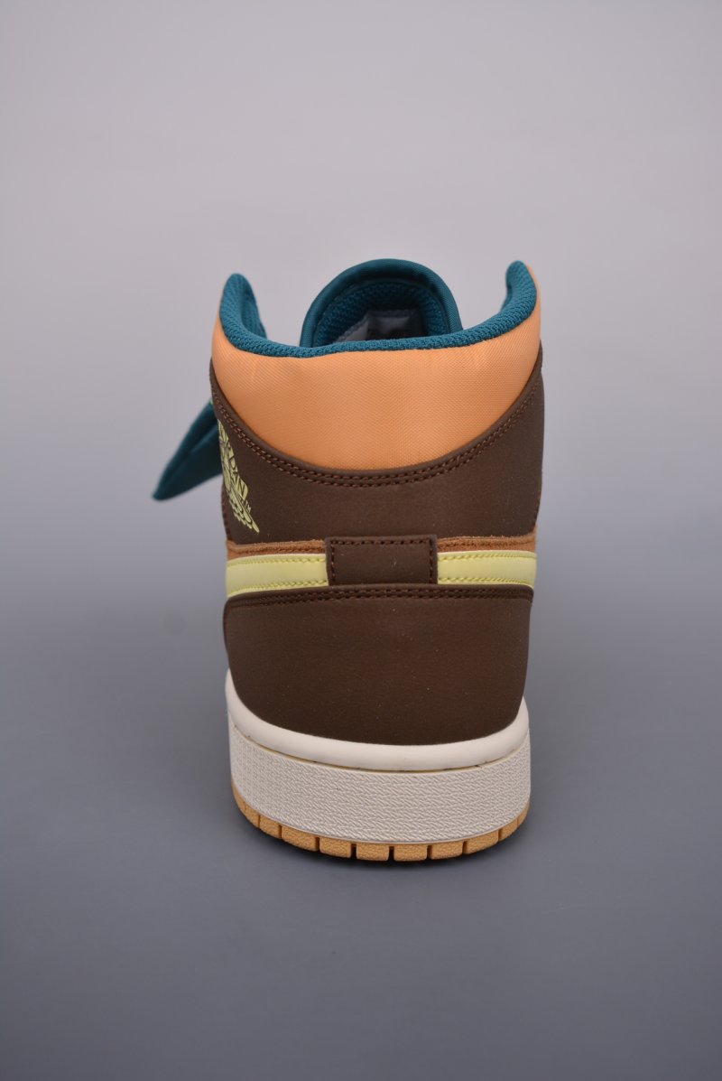 Air Jordan 1 Mid 'Brown / Green Toe' view
