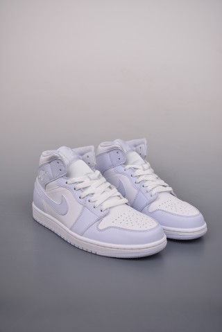 Air Jordan 1 Mid 'White / Blue' view 1