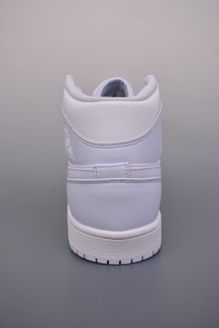 Air Jordan 1 Mid 'White / Blue' view 4