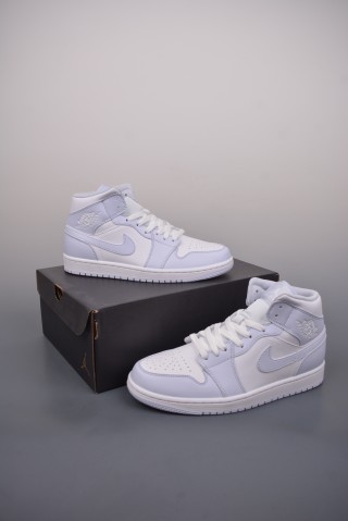 Air Jordan 1 Mid 'White / Blue' view 5