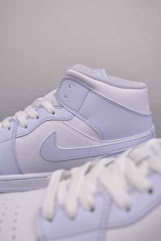 Air Jordan 1 Mid 'White / Blue' view 8