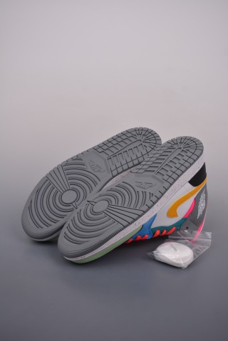 Air Jordan 1 Mid 'Rainbow' view 3