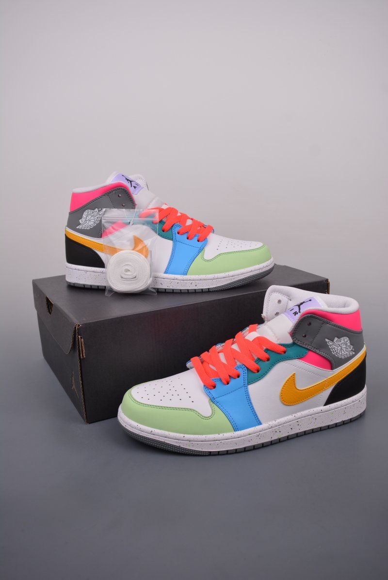 Air Jordan 1 Mid 'Rainbow' view