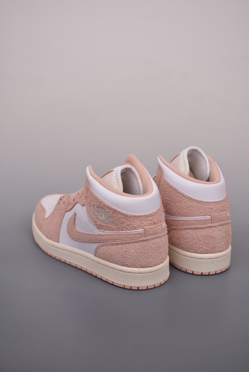 Air Jordan 1 Mid 'White / Pink Toe' view