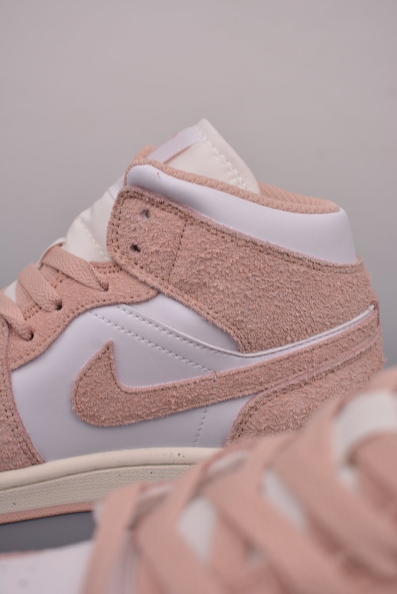 Air Jordan 1 Mid 'White / Pink Toe' view