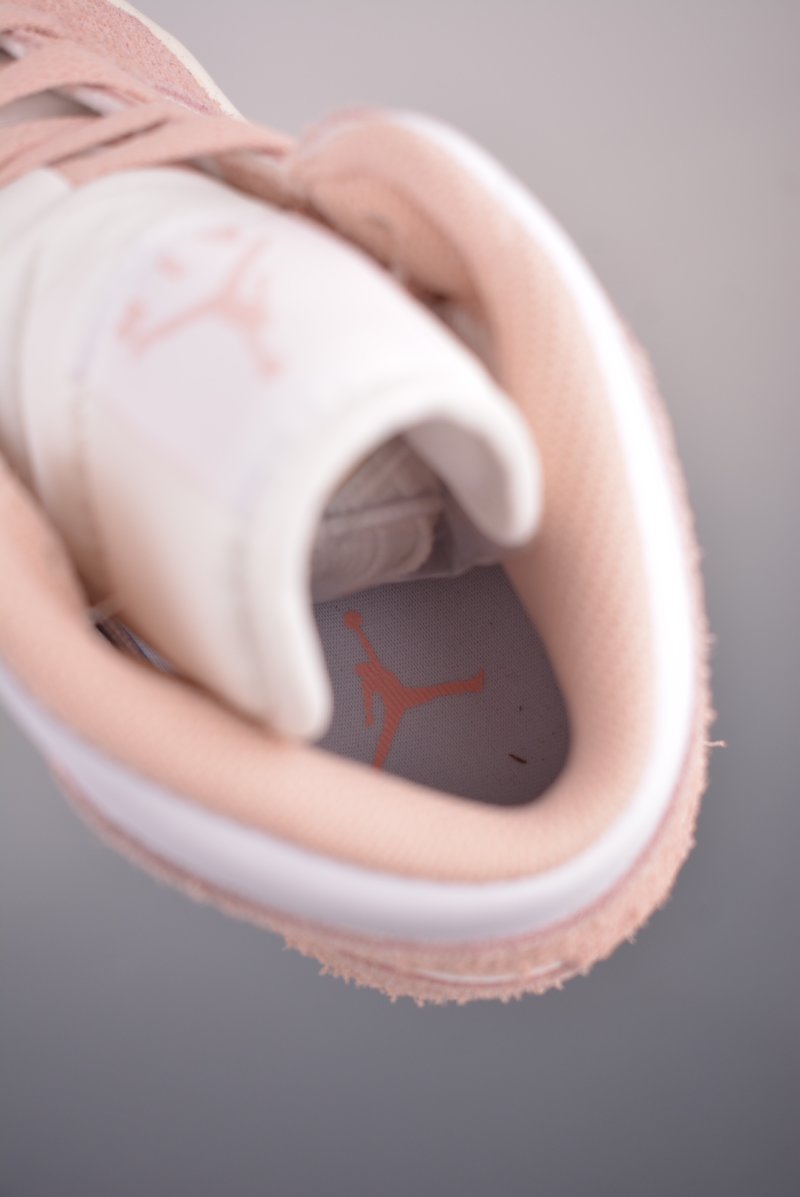 Air Jordan 1 Mid 'White / Pink Toe' view