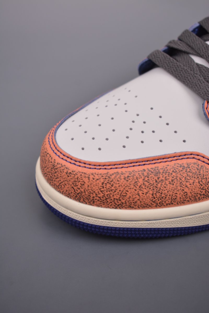 Air Jordan 1 Mid 'White / Orange Toe' view