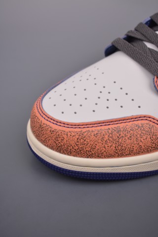 Air Jordan 1 Mid 'White / Orange Toe' view 6