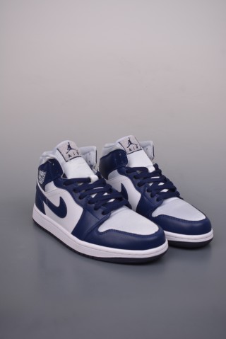 Air Jordan 1 Mid 'Blue' view 1