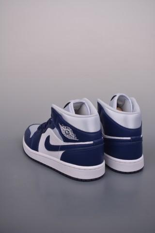 Air Jordan 1 Mid 'Blue' view 2