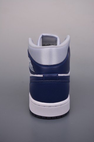 Air Jordan 1 Mid 'Blue' view 4