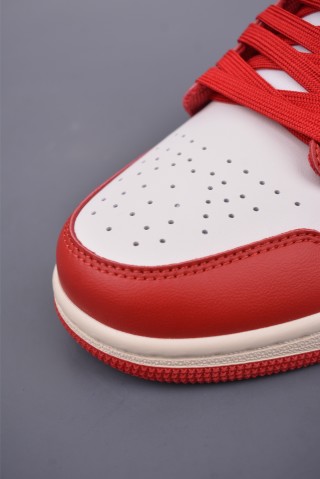 Air Jordan 1 Mid 'Black / Red' view 6