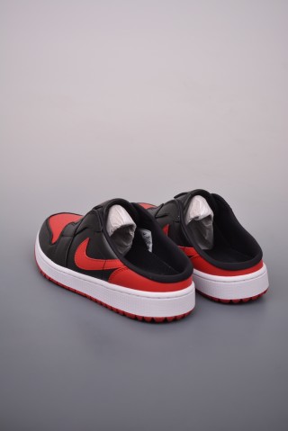Air Jordan 1 Mule 'Black / Red' view 2