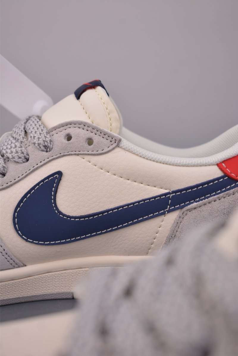 Fragment x Travis Scott x Air Jordan 1 Low 'Black / White / Blue' view