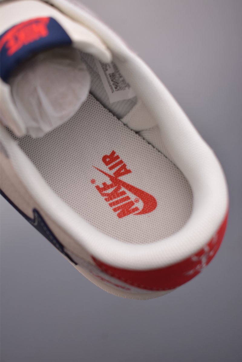 Fragment x Travis Scott x Air Jordan 1 Low 'Black / White / Blue' view