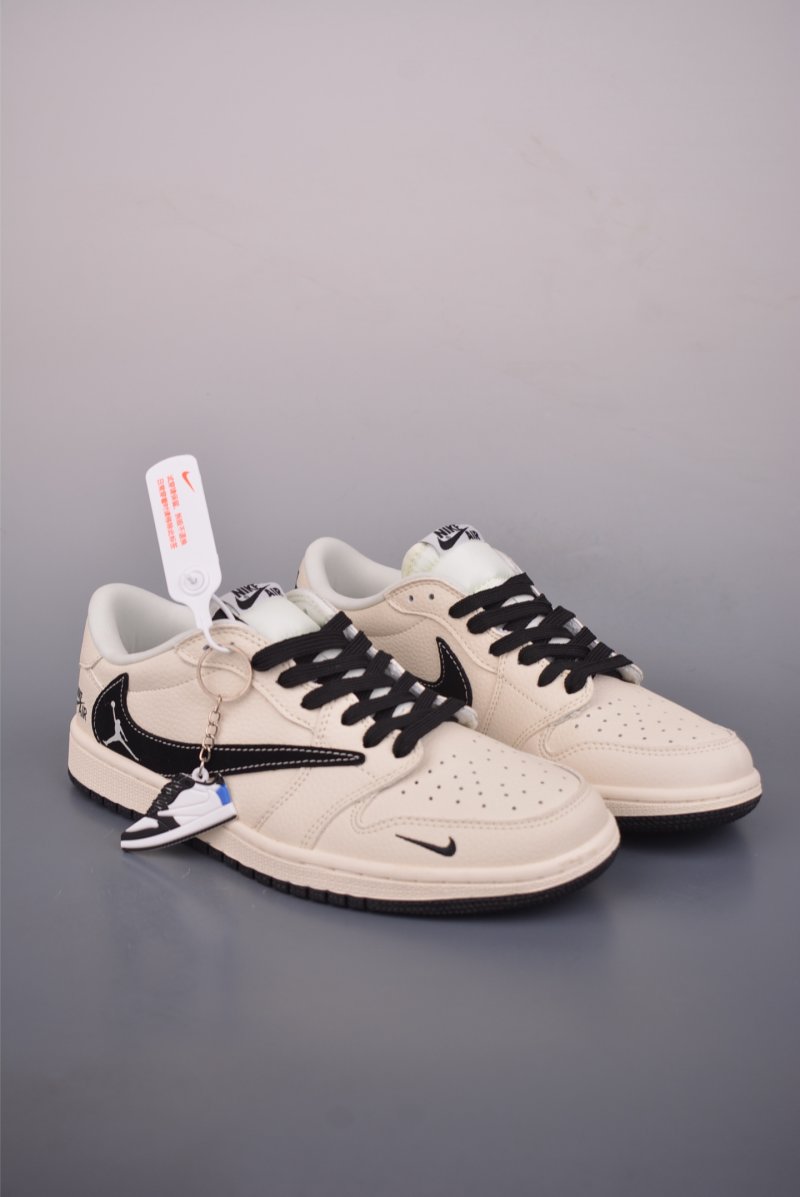 Fragment x Travis Scott x Air Jordan 1 Low 'Black / White / Blue' view