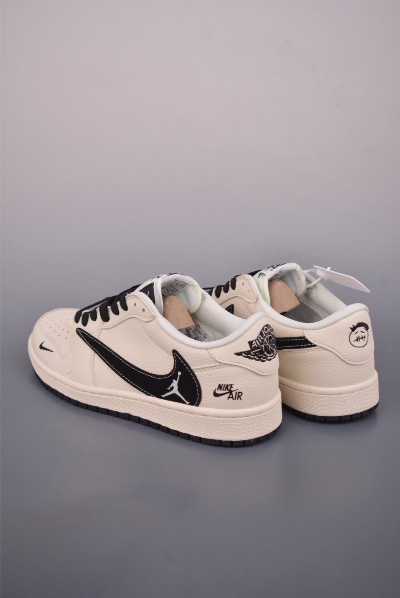 Fragment x Travis Scott x Air Jordan 1 Low 'Black / White / Blue' view