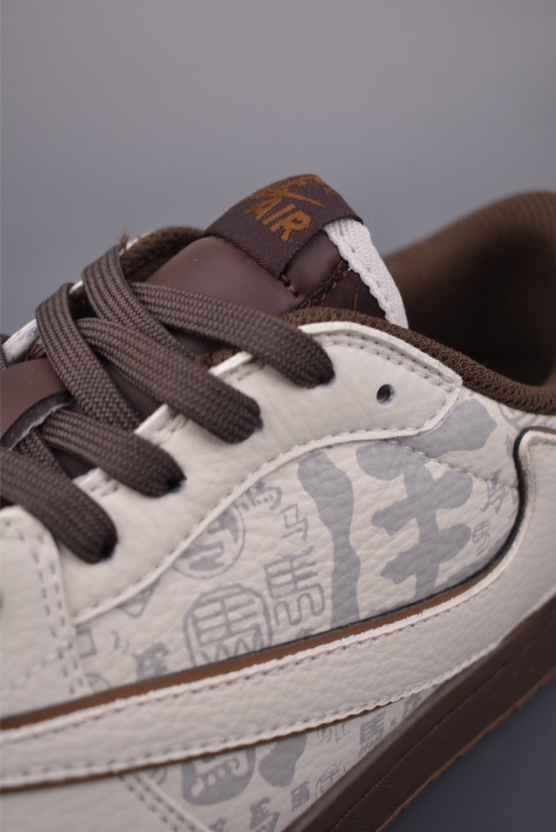 Fragment x Travis Scott x Air Jordan 1 Low 'Black / White / Blue' view
