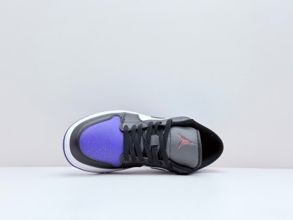 Air Jordan 1 Low 'Black / White / Purple' view 2