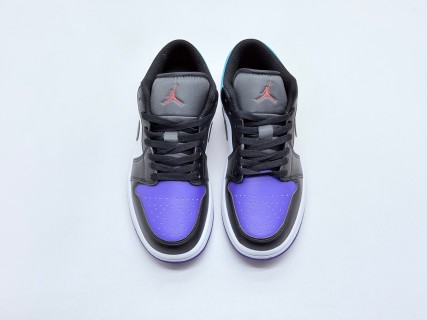 Air Jordan 1 Low 'Black / White / Purple' view 5