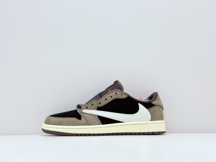 Travis Scott x Air Jordan 1 Low OG 'Brown / Black / White' view 5