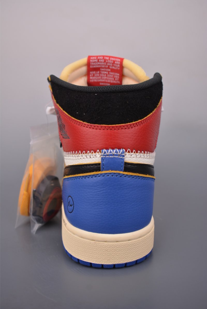 Union LA x Fragment Design x Air Jordan 1 High OG 'Black / White / Blue' view