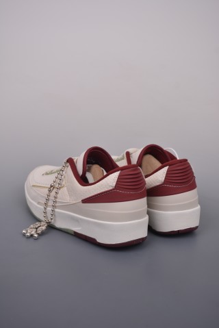 Air Jordan 2 Low Retro 'White / Orange' view 2