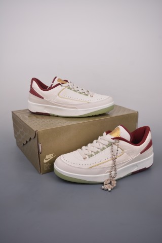 Air Jordan 2 Low Retro 'White / Orange' view 5