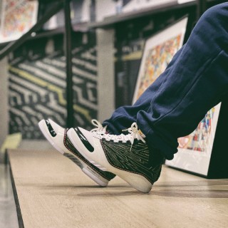 TITAN x Jordan Air 23 'Black / White / Gold' view 4
