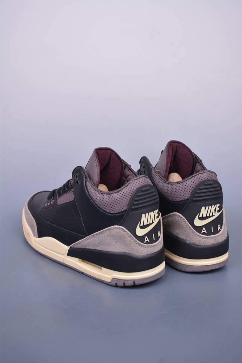 A Ma Maniere x Jordan Air 3 'Black' view