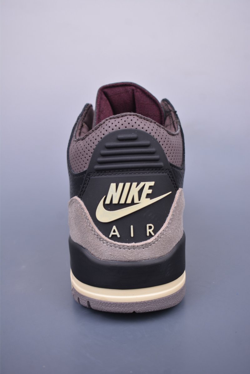 A Ma Maniere x Jordan Air 3 'Black' view