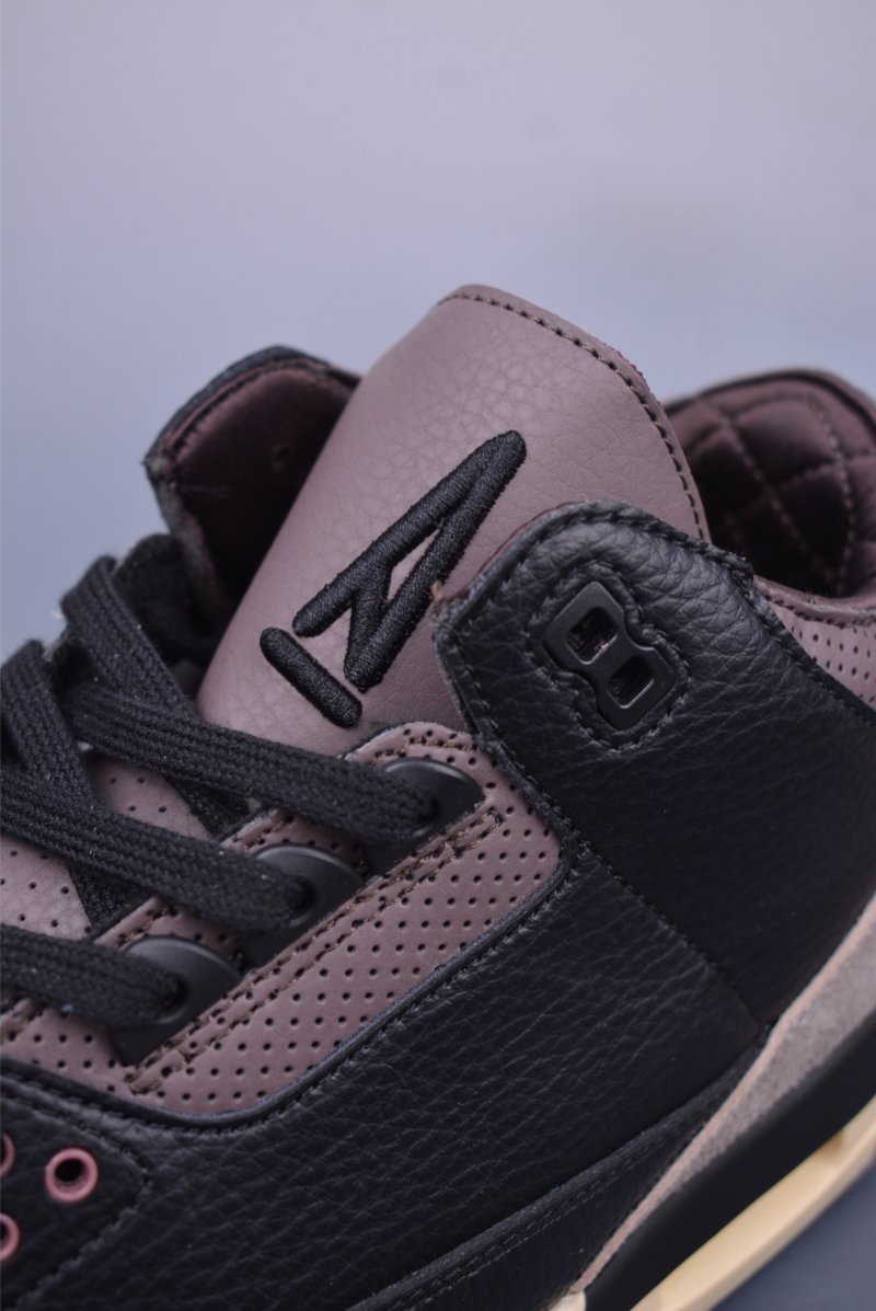 A Ma Maniere x Jordan Air 3 'Black' view