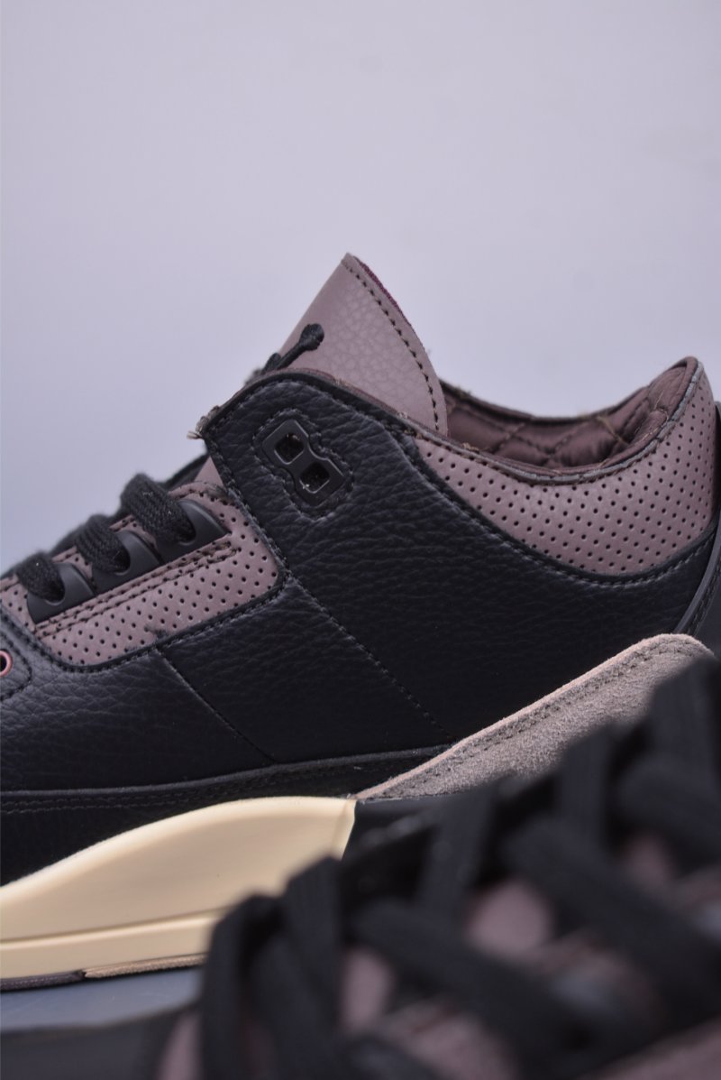 A Ma Maniere x Jordan Air 3 'Black' view