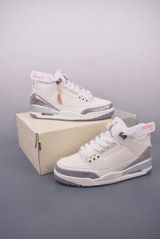Air Jordan 3 Retro 'White / Grey' view 5