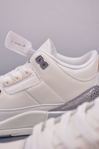 Air Jordan 3 Retro 'White / Grey' view 8
