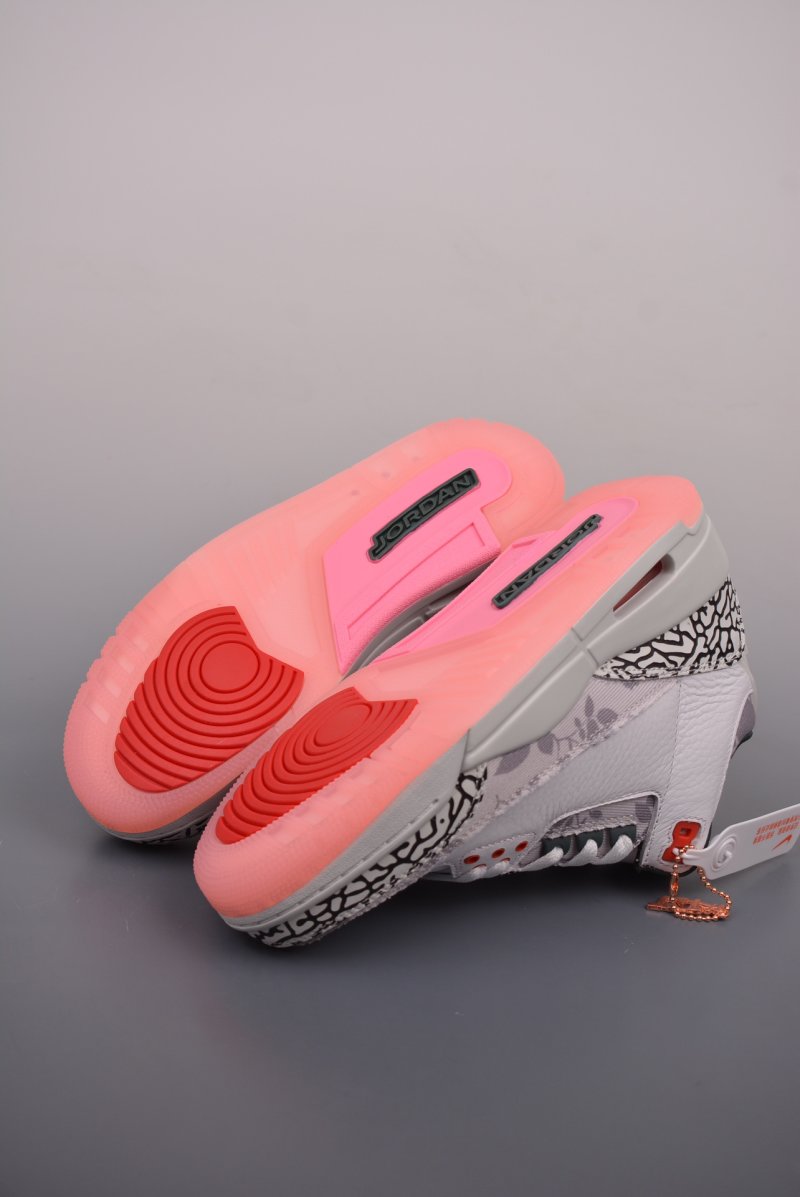 Air Jordan 3 Retro 'Grey / Beige / Pink' view