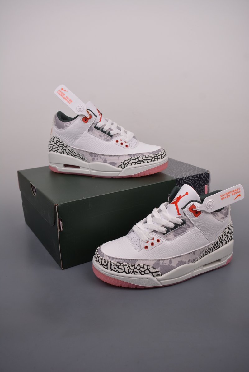 Air Jordan 3 Retro 'Grey / Beige / Pink' view