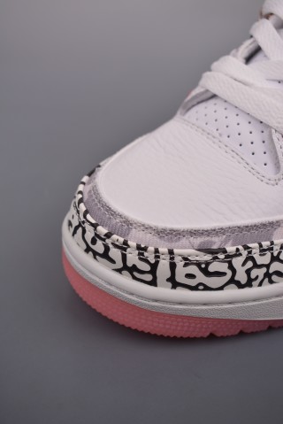 Air Jordan 3 Retro 'Grey / Beige / Pink' view 6